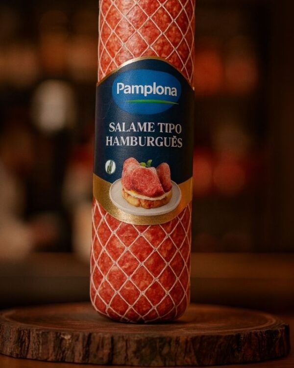 Salame tipo Hamburguês Pamplona Fatiado e Inteiro