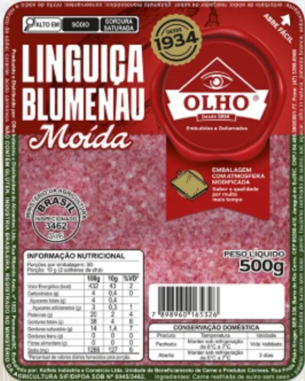 Linguiça Blumenau Moída Olho