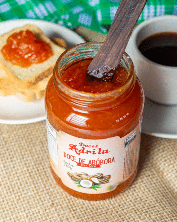 Doce de Abóbora com Coco Cremoso 720g - Doces Adrilu