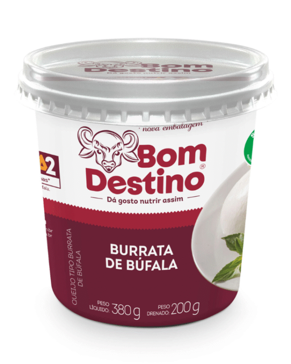 Burrata de Búfala imersa 200g - Laticínios Bom Destino