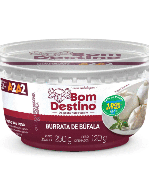 Burrata de Búfala imersa 120g - Laticínios Bom Destino