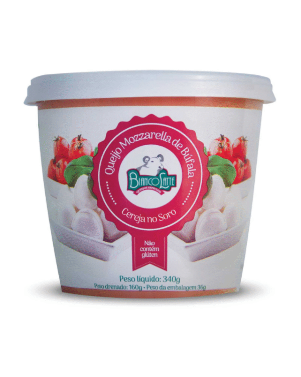 Mozzarella de Búfala no soro 340g - Bianco Latte