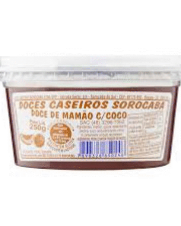 Doce de Mamão com Coco  500g - Doces Sorocaba