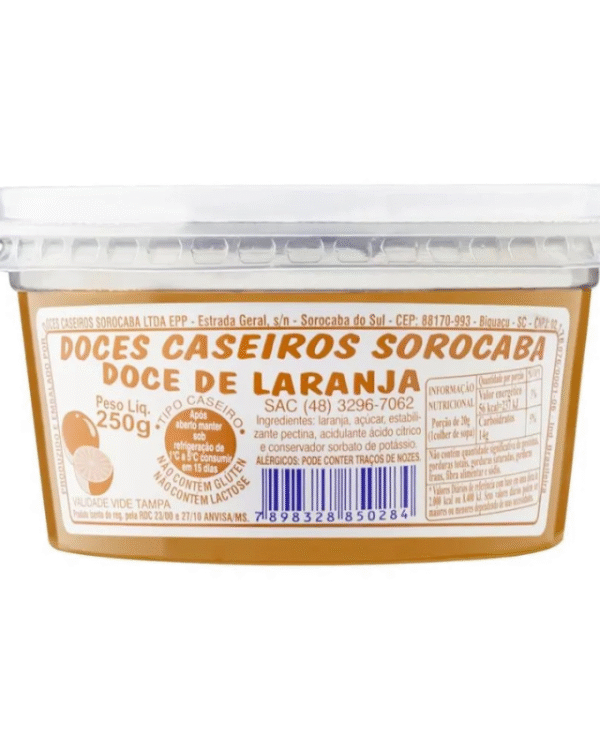 Doce de Laranja 500g - Doces Sorocaba