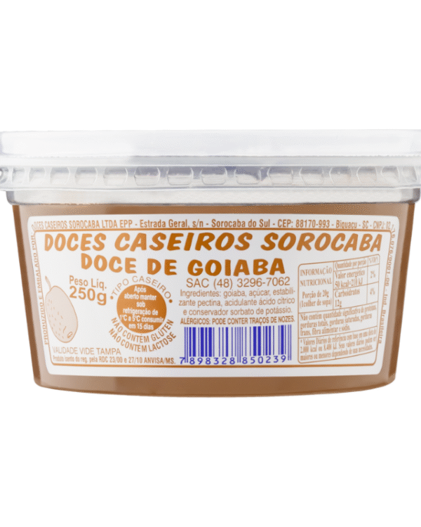 Doce de Goiaba 250g - Doces Sorocaba