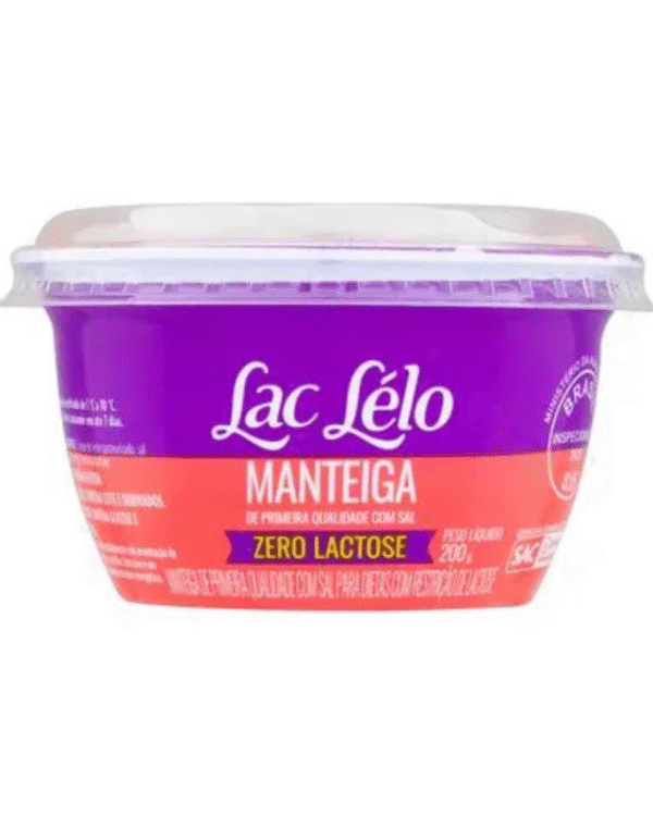 Manteiga Zero Lactose 200g - Lac Lélo