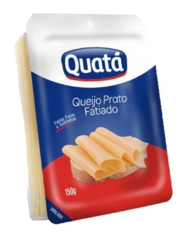 Queijo Prato fatiado - Quatá Alimentos