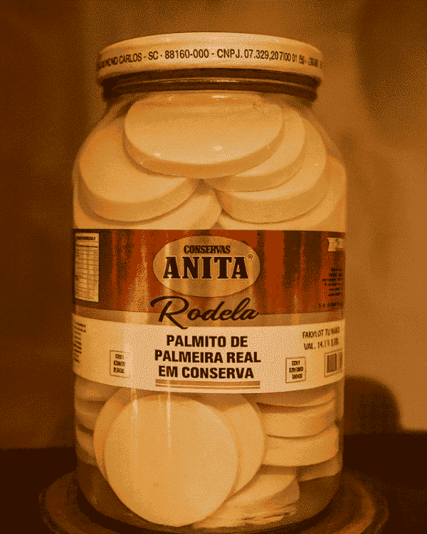 Palmito de Palmeira Real Rodela em Conserva 1,8kg - Conservas Anita